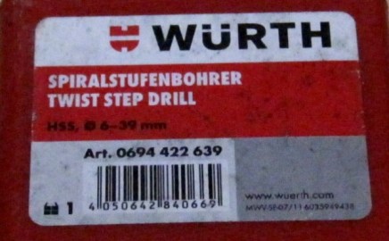 BROCA ESCALONADA HSS WURTH 6 39mm (2)